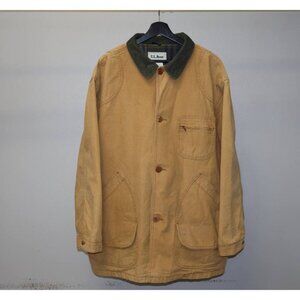 Vtg LL Bean Original Field Coat Men's XL Barn Chore Jacket Brown GW15